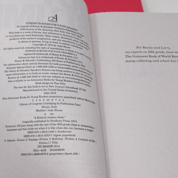 Judy Blume Blubber Deenie Are You There God Then Again 4 Paperbacks New Lot Set - Picture 9 of 11